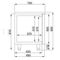 Table congélateur | 3 portes | mono block energy line