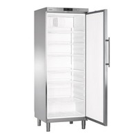 GKv 6460 Réfrigérateur en acier inoxydable avec pieds | 2064x747x751mm 499 L | +1°C tot +15°C