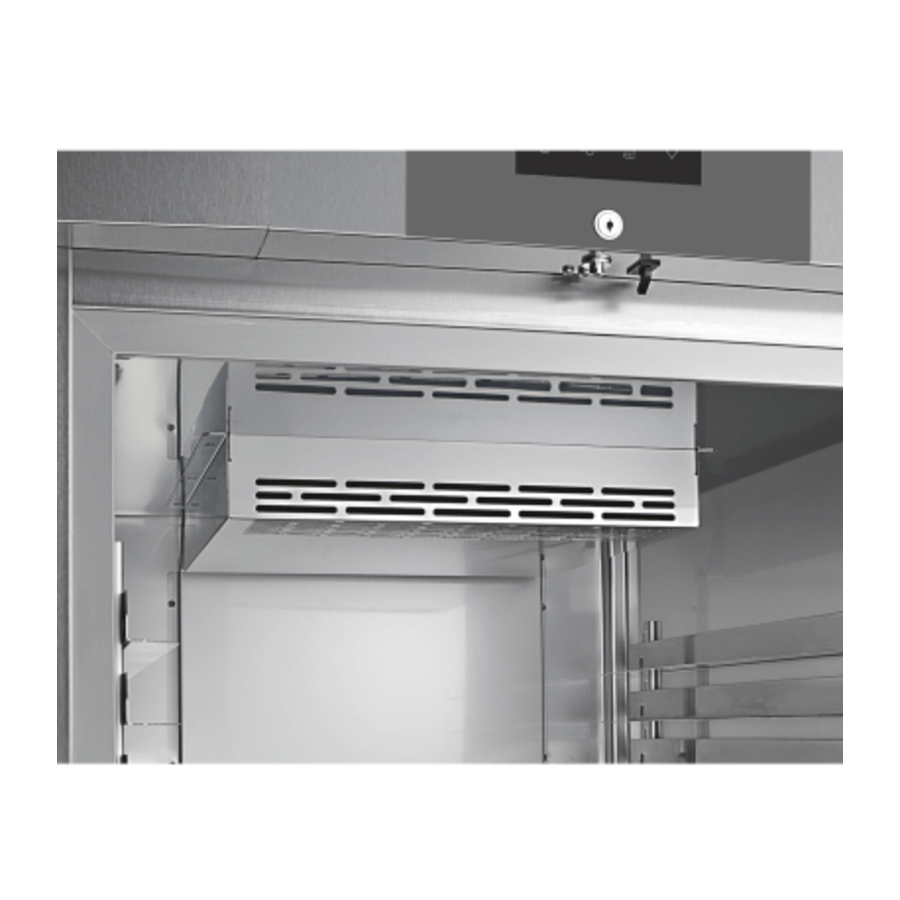 Réfrigérateur boulangerie | BKPv 8470 | 212×79x98 cm | Inox | 677 l