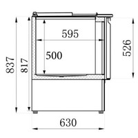 Saladette réfrigérée compacte 230 litres | 2 portes