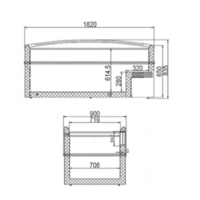 Congélateur | Portes Vitrées | 660L | -18/-22