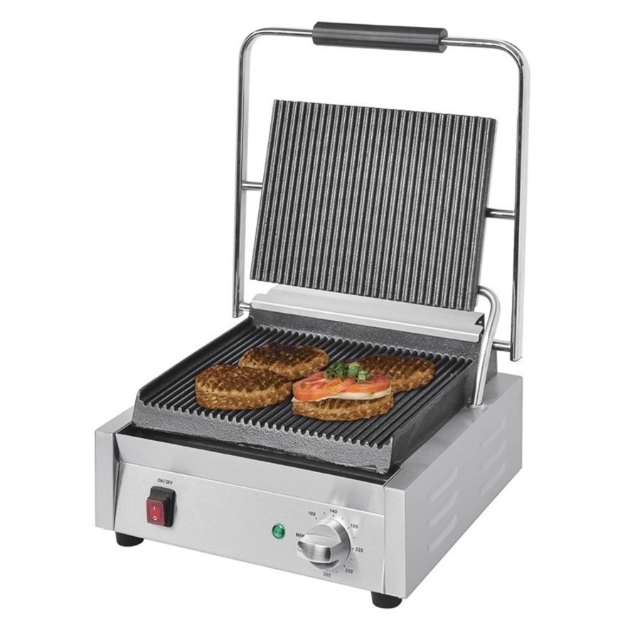 Grill de contact | Inox | 210Hx 380Lx395P mm