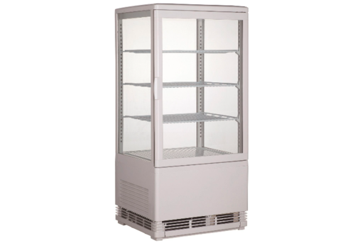  Combisteel Vitrine Réfrigérée | Blanche | 68 L 