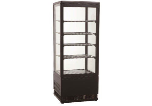  Combisteel Vitrine Réfrigérée | Noir | L428xP 386x H885mm 