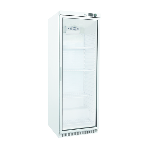  ProChef Réfrigérateur blanc avec porte vitrée | 400 litres | refroidissement statique avec ventilateur 