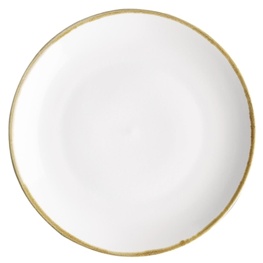 Assiettes plates rondes couleur craie Olympia Kiln 280mm (lot de 4)