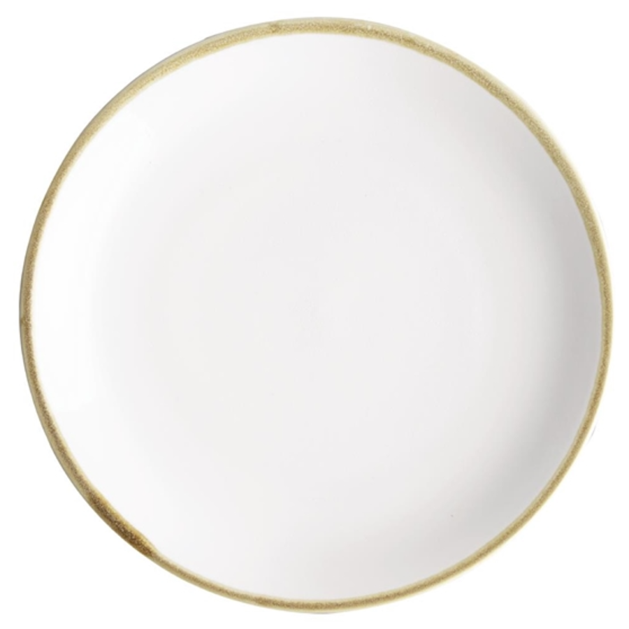 Assiettes plates rondes couleur craie Olympia Kiln 230mm (lot de 6)