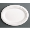 ProChef Assiettes rondes compostables en bagasse coloris naturel | quatre tailles | (lot de 50)