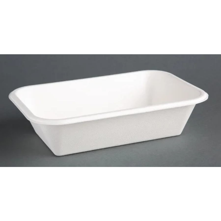 Barquettes compostables en bagasse | quatre tailles | (lot de 50)