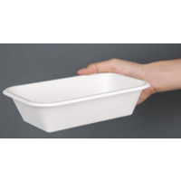 Barquettes compostables en bagasse | quatre tailles | (lot de 50)