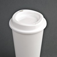 Gobelets à café réutilisables avec couvercles en polypropylène Olympia 450ml | 15 0 x 90mm (lot de 25)