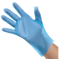 Gants alimentaires en TPE non poudrés bleus | quatre tailles | (lot de 200)