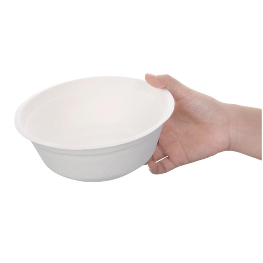 Bols ronds compostables en bagasse | quatre tailles | (lot de 50)