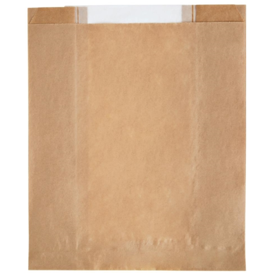 Sachets en papier avec fenêtre transparente glassine Fiesta Compostable | 215 x 88mm (lot de 1000)