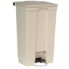 Rubbermaid Conteneur à pédale Step-On beige | 87L | 82,5(H) x 50(L) x 41(P)cm