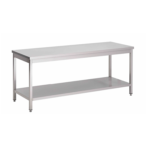  ProChef acier inoxydable table de travail avec étagère, 1000(l)x700(d)x850(h)mm. 