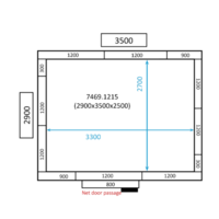 Chambre Froide  Négative  | 290x350x220 cm | -10/-20 degrés