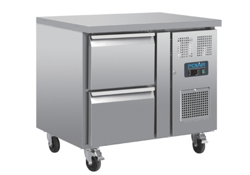  ProChef Table réfrigérée | 2 tiroirs - 860(H) x 925(L) x 700(P) mm 