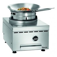 Cuisinière à Wok Inox | 1 Brûleur | 11,5kW | 40x60x41,5(h)cm