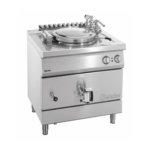  Bartscher Marmite Électrique Inox | 12kW | Chauffage Indirecte | 55 Litres 