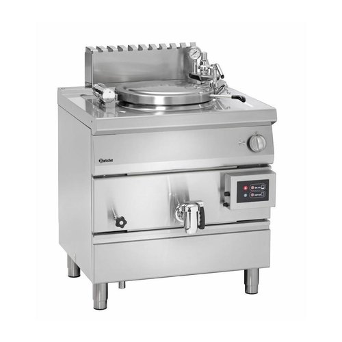  Bartscher Marmite à Gaz Inox | 15,5kW | Chauffage Indirecte | 55 Litres 