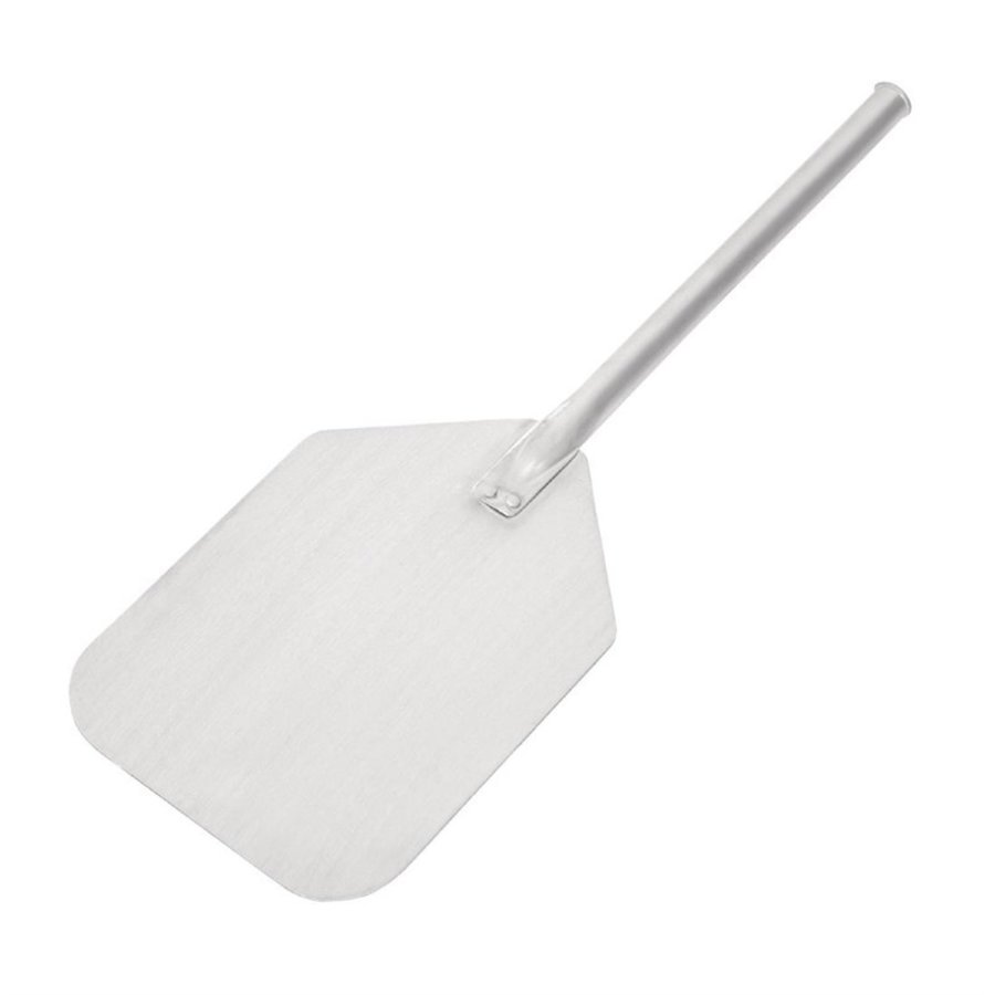 Pelle à pizza Spatule alimentaire Manche en bois 30.5x30.5x66cm Aluminium