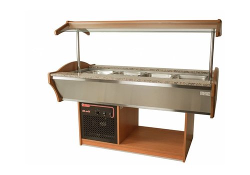  Saro Buffet réfrigéré | GN 4x 1/1 | 155x90x85 / 135(h)cm 