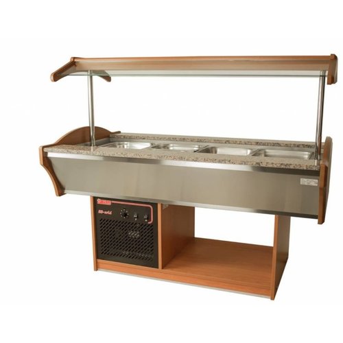  Saro Buffet réfrigéré | GN 4x 1/1 | 155x90x85 / 135(h)cm 