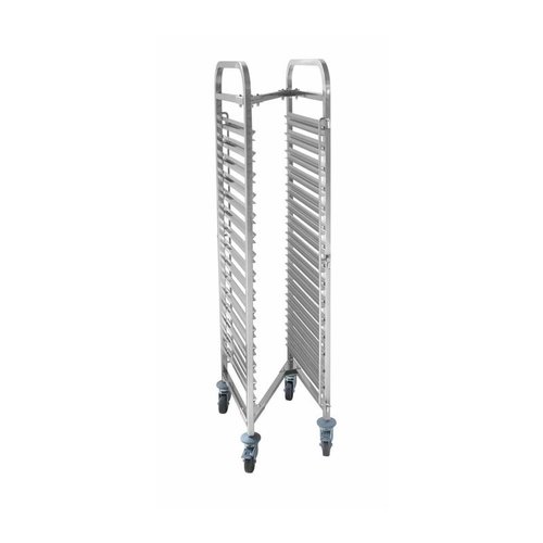  ProChef Chariots inox pour casiers/ 15 niveaux / 38x55x170(h)cm 