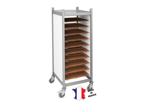  ProChef Chariot pour plateaux en Inox | 24 niveaux |66(l)x91x168 cm 