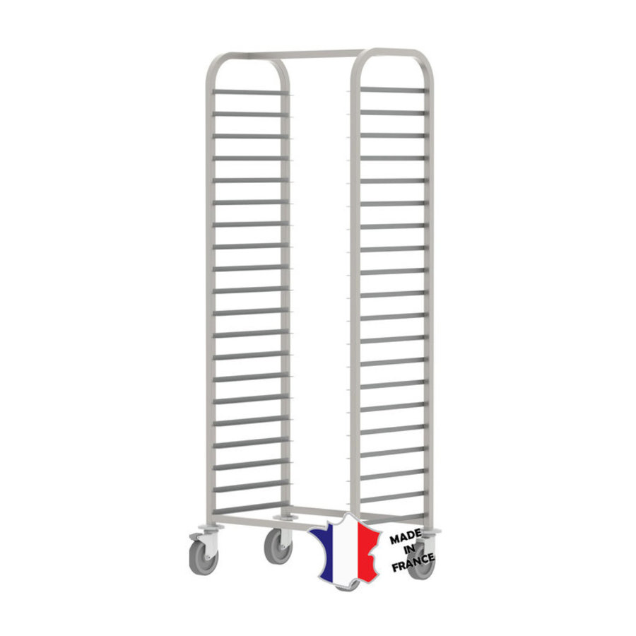 Chariots pour casiers en Inox | 20 niveaux | 66(l)41x177cm |