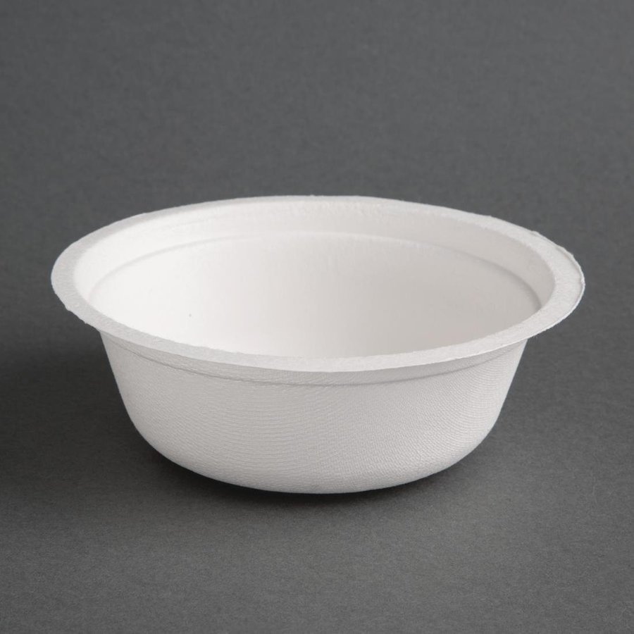 Bols ronds compostables en bagasse Fiesta Green (lot de 50)