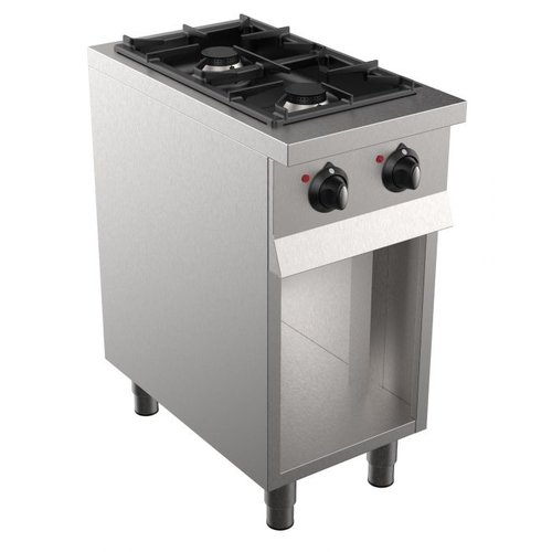  Combisteel Cuisiniere a gaz 2 BR | 90 x 40 x 70 cm 