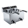 Saro Friteuse en acier inoxydable |  2x 8L