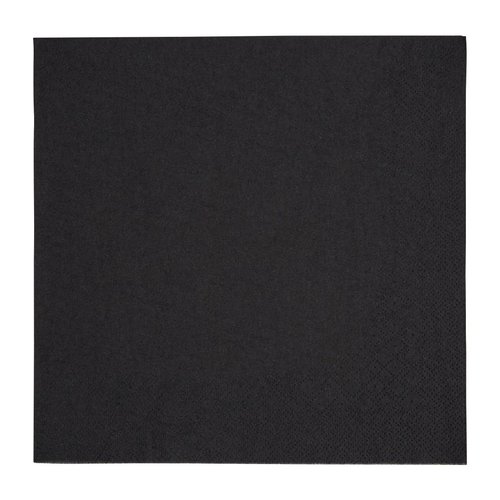  ProChef Serviettes de table noir 40 cm (1000 pièces) 