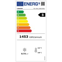 Congélateur porte vitrée blanc 195,7x67x73cm 461L Display NoFrost FDv 4643 | -10°C tot -25°C