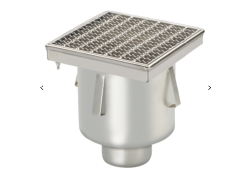  ProChef Drain industriel en acier inoxydable | 250 x 250 mm 