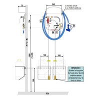 Poste de nettoyage  Tuyau de 15 mètres - ProChef