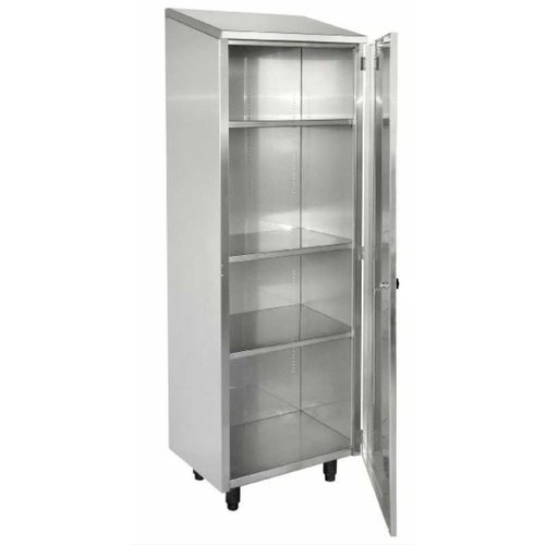  Sofinor Armoire inox | 1 porte battante | Dimensions : L 60 x P 47.5 x H 193.5 cm 