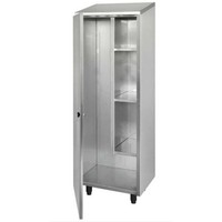 Armoire haute en Inox  | 1 porte battante | Dimensions : L 60 x P 47.5 x H 193.5  cm