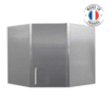 Sofinor Meuble d'angle à porte battante | Inox |  (0,750 + 0,750)  x 0,450 x 0,695 m