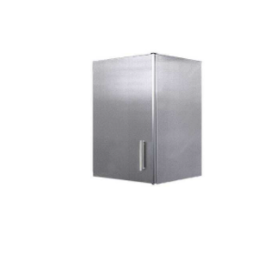 Meuble mural à porte battante | Inox |  L 0,450 x P 0,450 x H 0,695 m