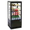 Casselin Mini vitrine réfrigérée 78L | Noire | L42.5xP38xH96 cm