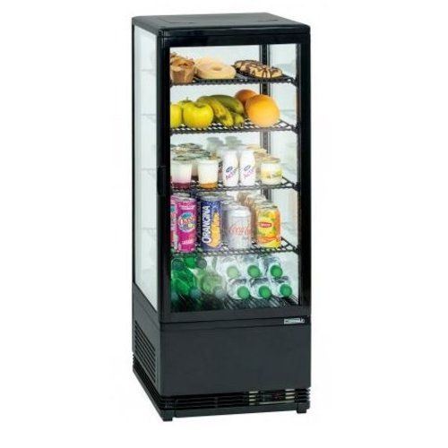  Casselin Vitrine réfrigérée 98L | Noire | L42.5xP38xH110 cm 