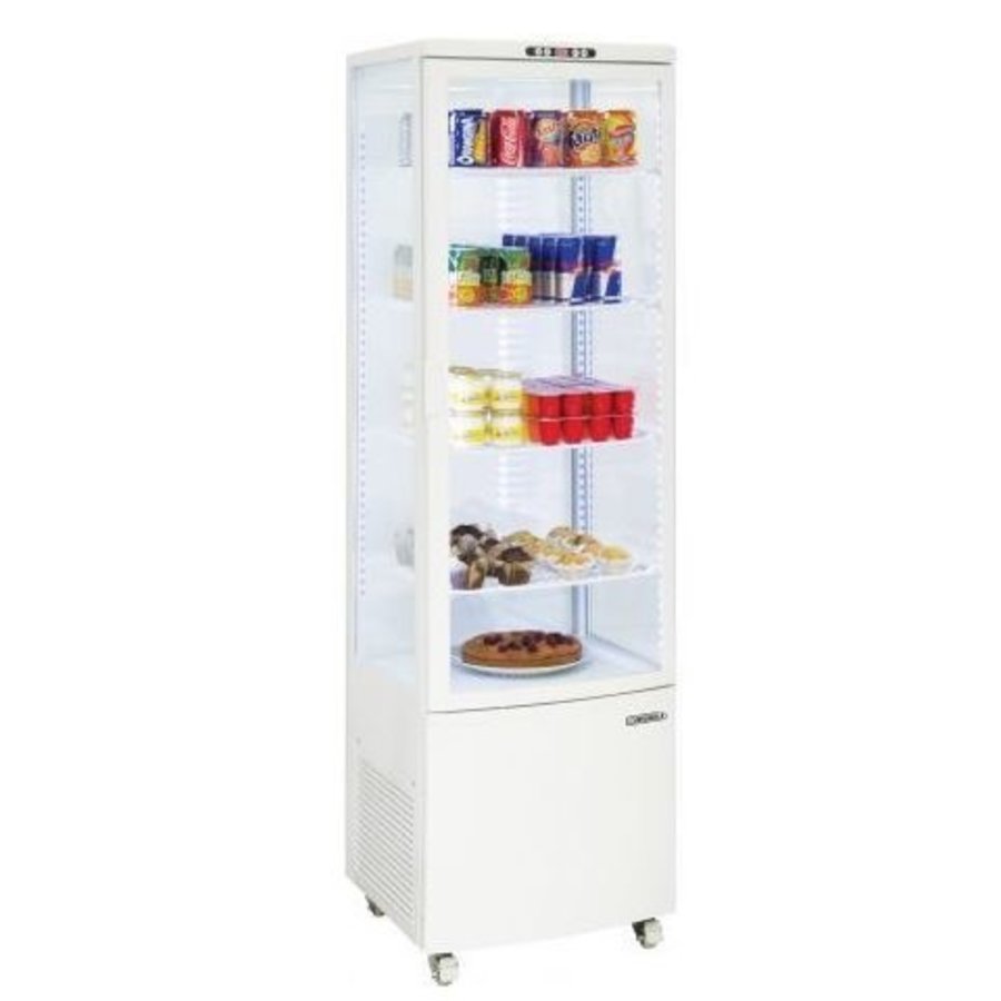 Vitrine réfrigérée 235L | Blanche | L52xP48.5XH170 cm