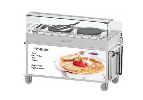  Casselin Chariot double à crêpières 40 encastrées 