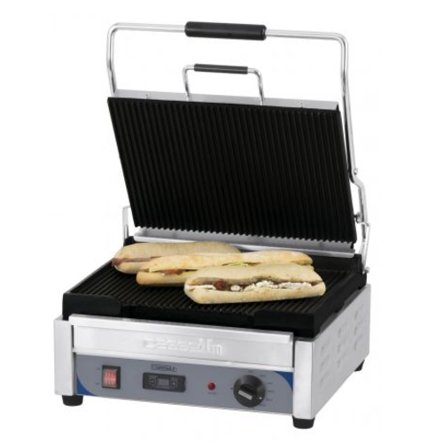  Casselin Grand grill panini premium rainures/rainures avec minuteur 