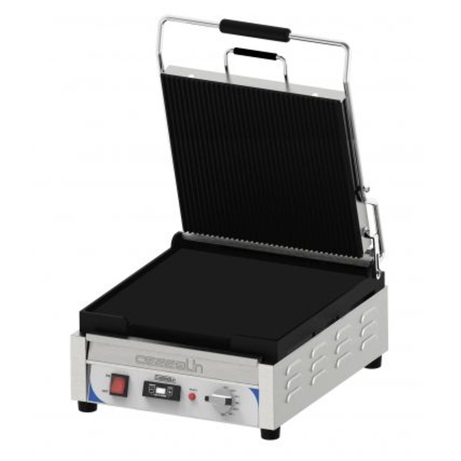 Grill panini XL | Premium | Rainure/ lisse | Avec minuteur