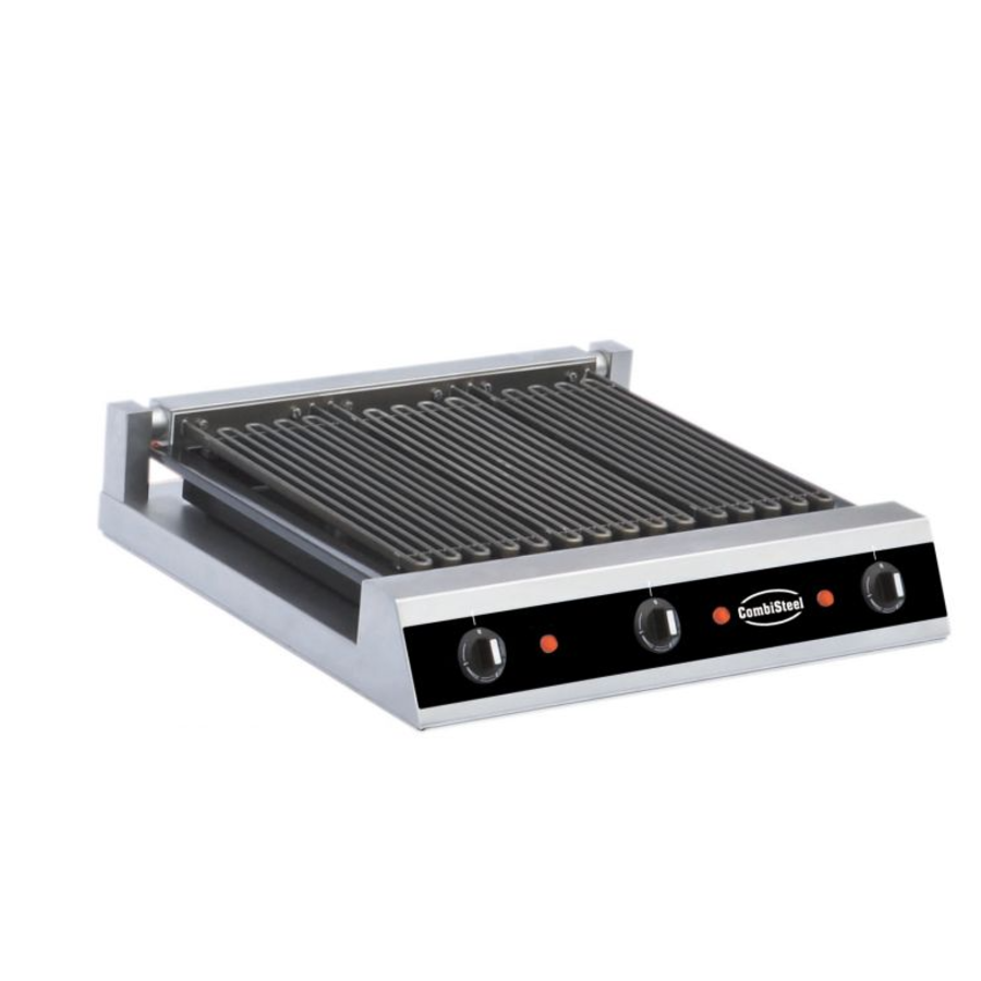 Grill vapeur | Inox | 600 x 545 x 130 mm