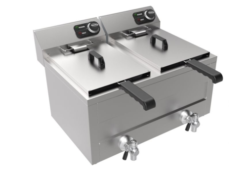  Combisteel Friteuse électrique | 2 x 8L | 800x 700 x 328 mm 